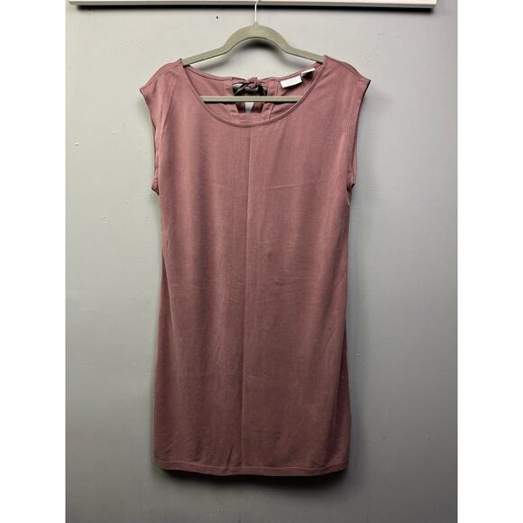 Sigrid Olsen Dress Womens‎ Medium Rose Sleeveless Shift Sundress Modal Tie Back - Picture 1 of 8